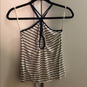 Blue and white striped tank by Ya-Ya Aflalo